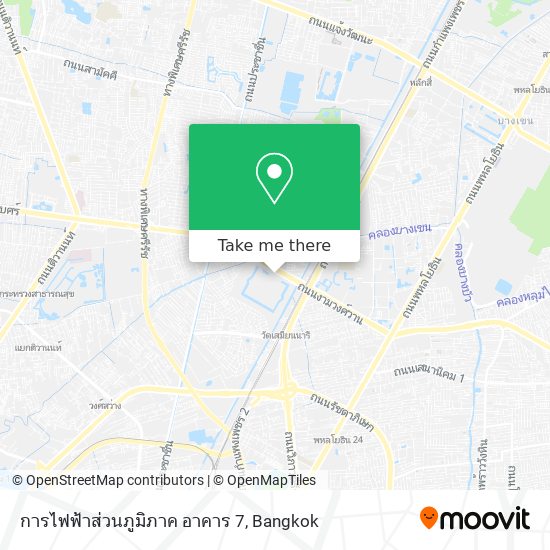 การไฟฟ้าส่วนภูมิภาค อาคาร 7 map
