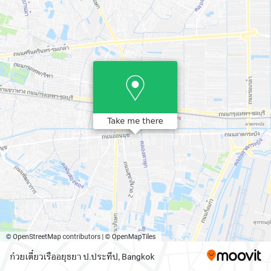 ก๋วยเตี๋ยวเรืออยุธยา ป.ประทีป map