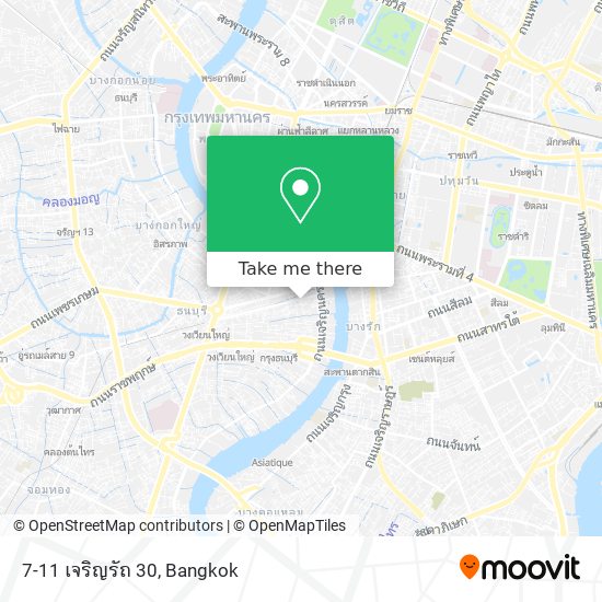 7-11 เจริญรัถ 30 map