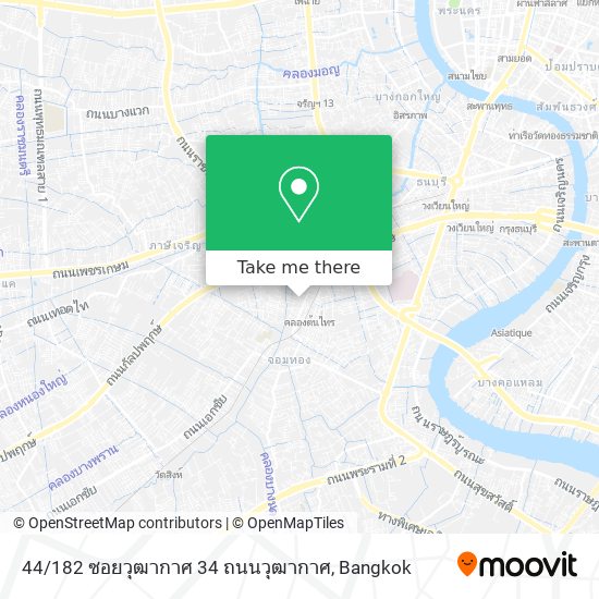 44 / 182 ซอยวุฒากาศ 34 ถนนวุฒากาศ map