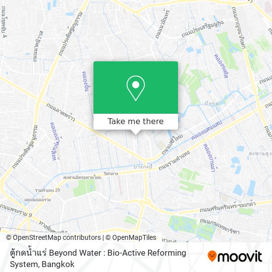 ตู้กดน้ำแร่ Beyond Water : Bio-Active Reforming System map