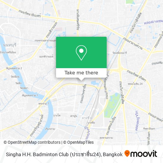 Singha H.H. Badminton Club (ประชาชื่น24) map