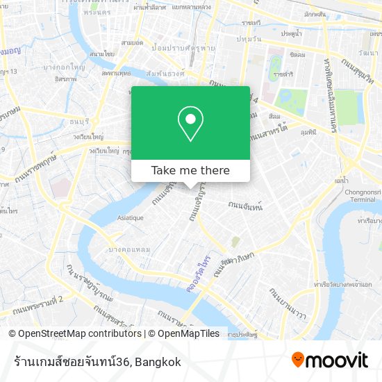 ร้านเกมส์ซอยจันทน์36 map