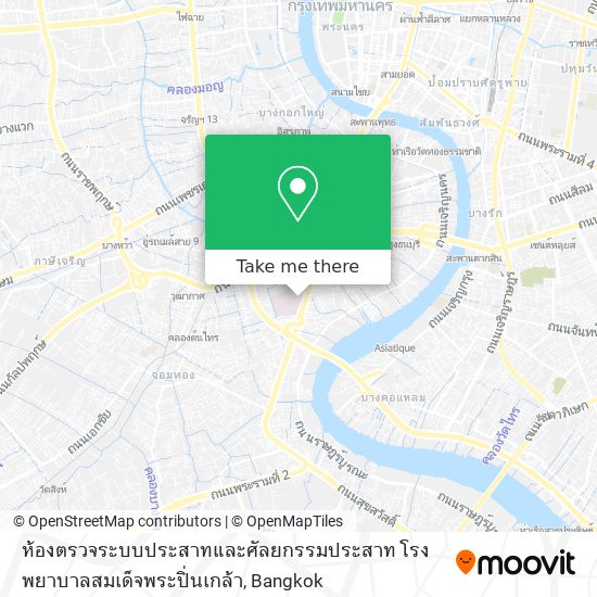 ห้องตรวจระบบประสาทและศัลยกรรมประสาท โรงพยาบาลสมเด็จพระปิ่นเกล้า map