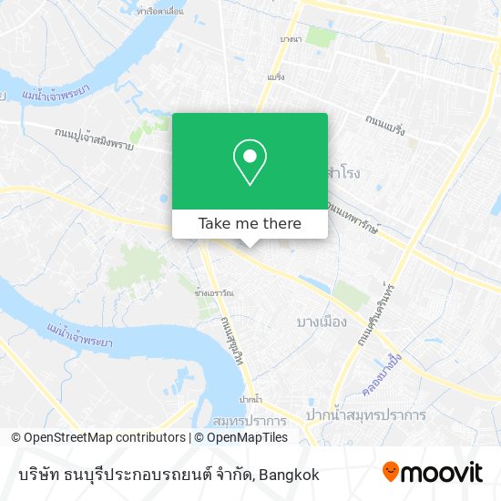 บริษัท ธนบุรีประกอบรถยนต์ จำกัด map