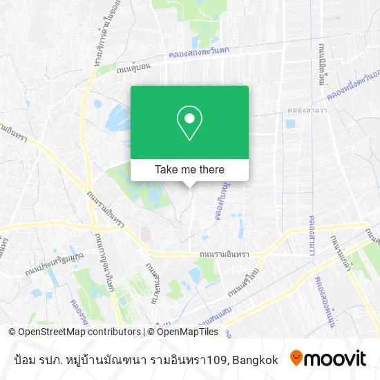 ป้อม รปภ. หมู่บ้านมัณฑนา รามอินทรา109 map