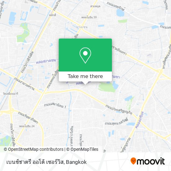 เบนซ์ชาตรี ออโต้  เซอร์วิส map