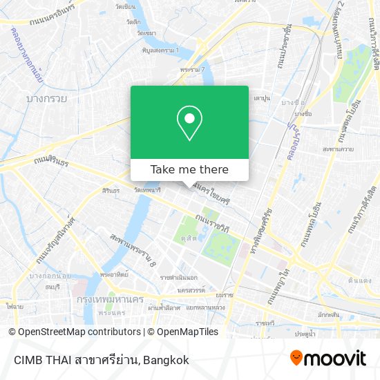 CIMB THAI สาขาศรีย่าน map