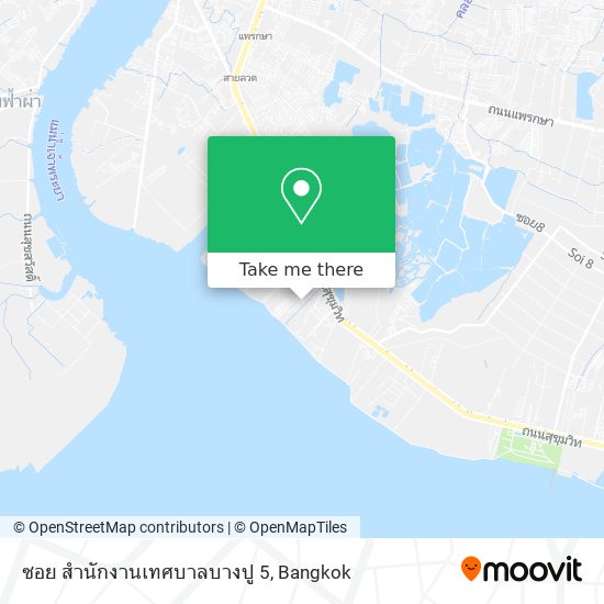 ซอย สำนักงานเทศบาลบางปู 5 map