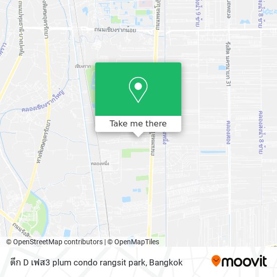ตึก D เฟส3 plum condo rangsit park map