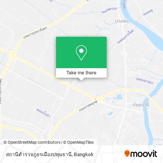 สถานีตำรวจภูธรเมืองปทุมธานี map