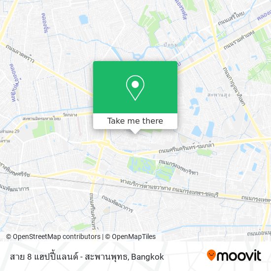 สาย 8 แฮปปี้แลนด์ - สะพานพุทธ map