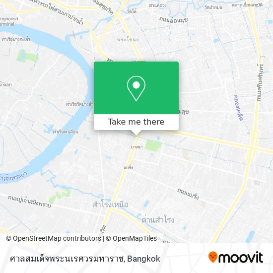 ศาลสมเด็จพระนเรศวรมหาราช map