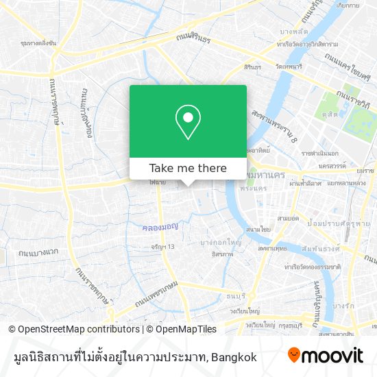 มูลนิธิสถานที่ไม่ตั้งอยู่ในความประมาท map