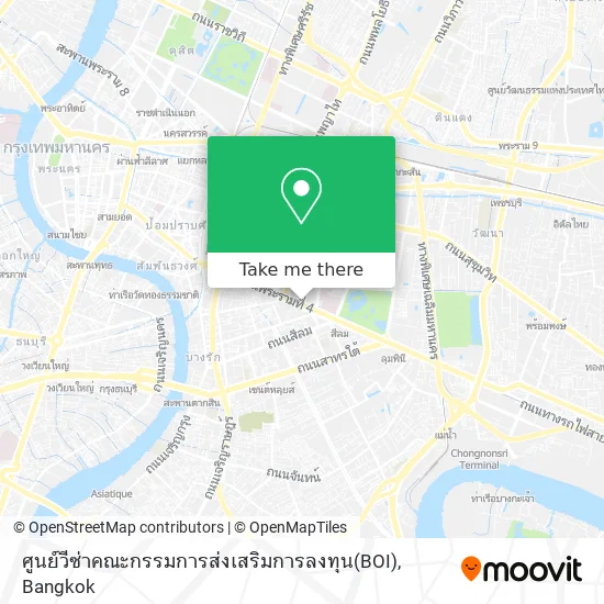 ศูนย์วีซ่าคณะกรรมการส่งเสริมการลงทุน(BOI) map