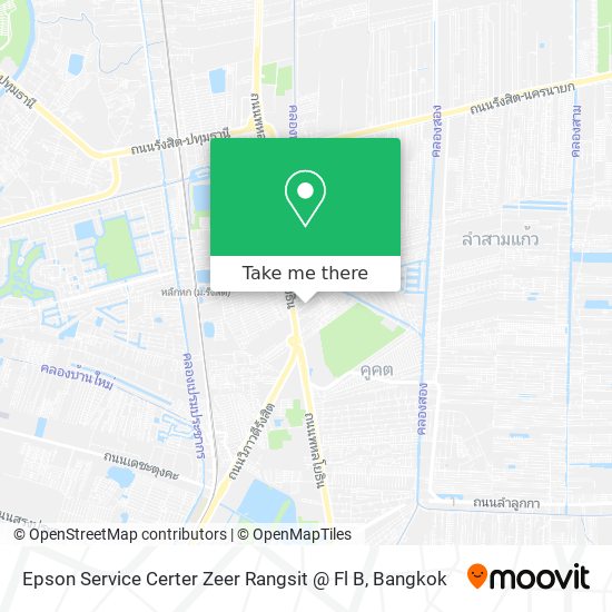 Epson Service Certer Zeer Rangsit @ Fl B map