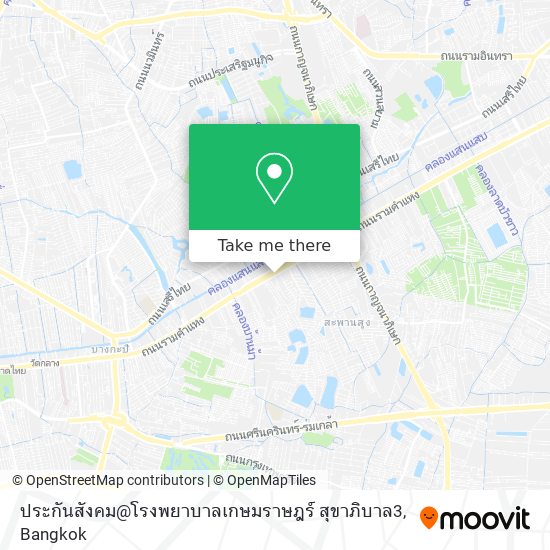 ประกันสังคม@โรงพยาบาลเกษมราษฎร์ สุขาภิบาล3 map