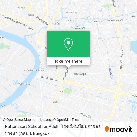 Pattanasart School for Adult | โรงเรียนพัฒนศาสตร์ บางนา (กศน.) map