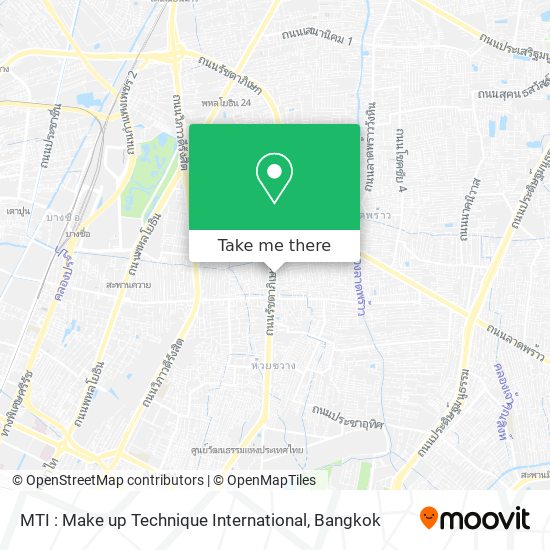 MTI : Make up Technique International map