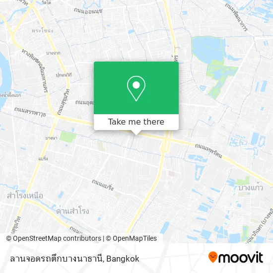 ลานจอดรถตึกบางนาธานี map