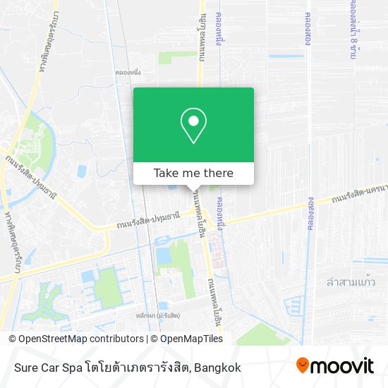 Sure Car Spa โตโยต้าเภตรารังสิต map