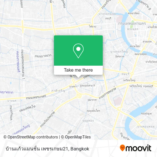 บ้านแก้วแมนชั่น เพชรเกษม21 map