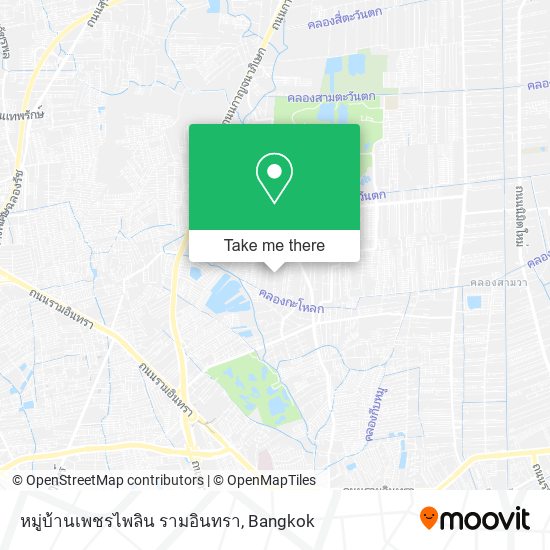 หมู่บ้านเพชรไพลิน รามอินทรา map