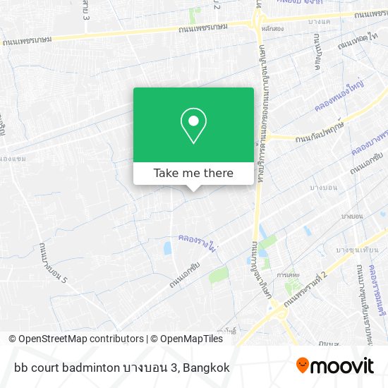 bb court badminton บางบอน 3 map