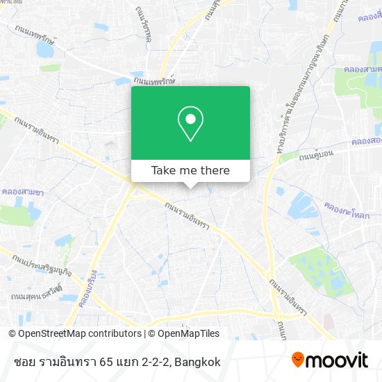 ซอย รามอินทรา 65 แยก 2-2-2 map