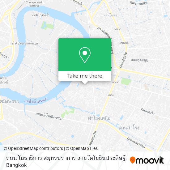 ถนน โยธาธิการ สมุทรปราการ สายวัดโยธินประดิษฐ์ map