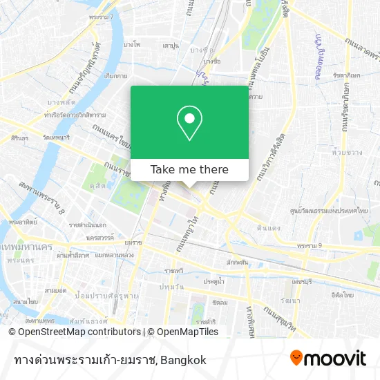 ทางด่วนพระรามเก้า-ยมราช map