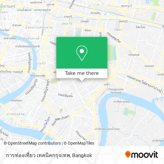 การท่องเที่ยว เทคนิคกรุงเทพ map