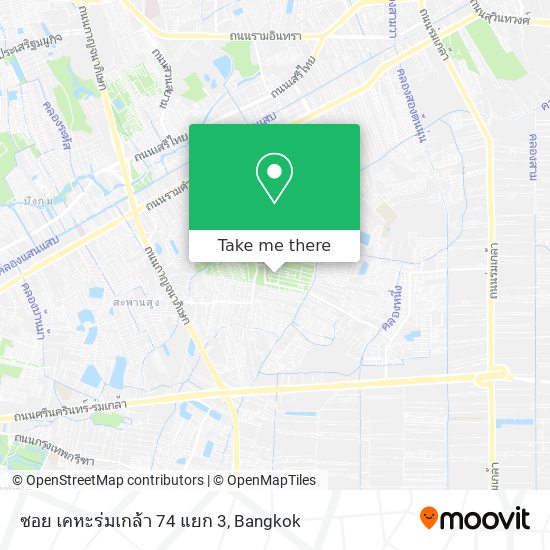 ซอย เคหะร่มเกล้า 74 แยก 3 map