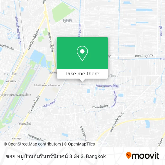 ซอย หมู่บ้านอัมรินทร์นิเวศน์ 3 ผัง 3 map