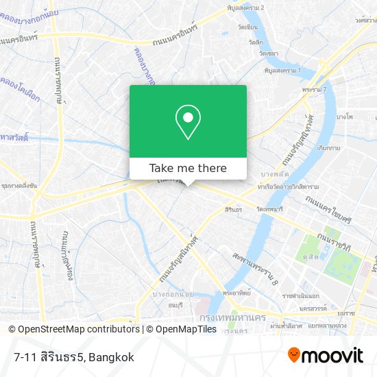 7-11 สิรินธร5 map