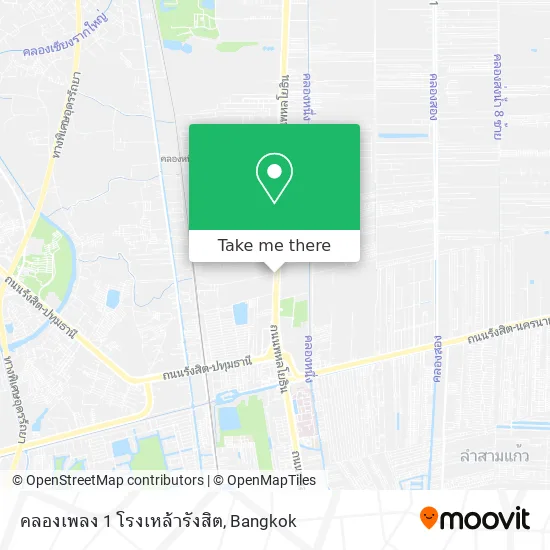 คลองเพลง 1 โรงเหล้ารังสิต map