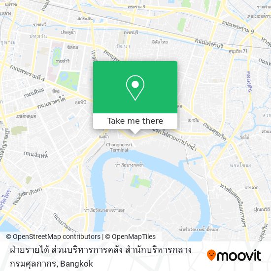 ฝ่ายรายได้ ส่วนบริหารการคลัง สำนักบริหารกลาง กรมศุลกากร map