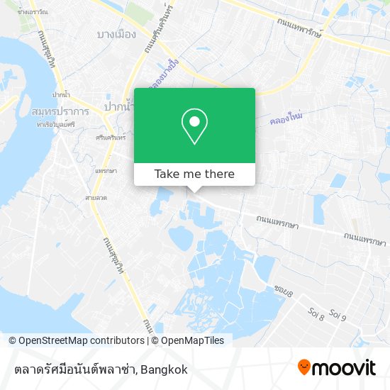 ตลาดรัศมีอนันต์พลาซ่า map