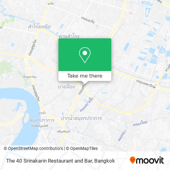 The 40 Srinakarin Restaurant and Bar map