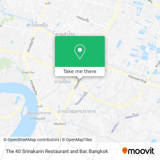 The 40 Srinakarin Restaurant and Bar map