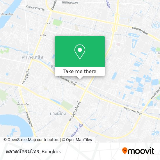 ตลาดนัดร่มไทร map