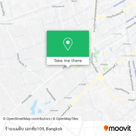 ร้านนมดิบ เอกชัย109 map