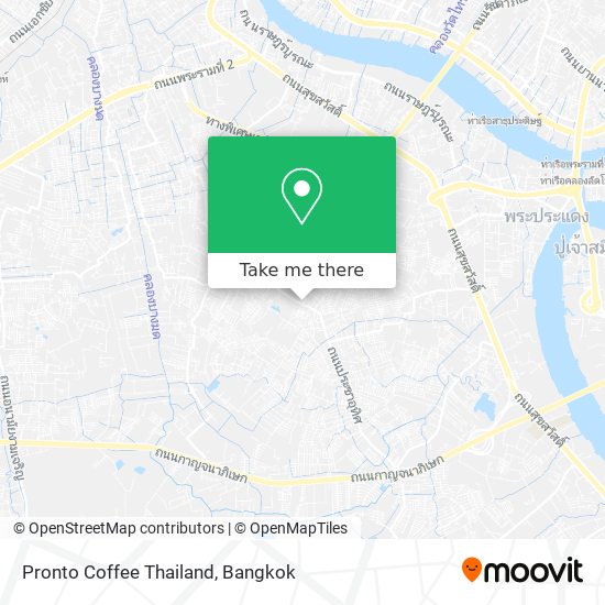 Pronto Coffee Thailand map