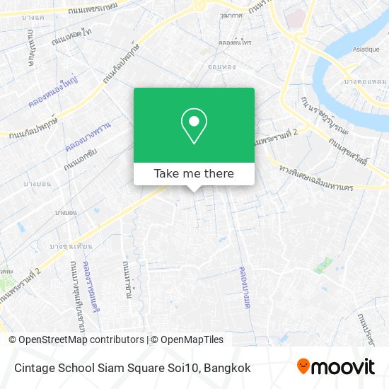 Cintage School Siam Square Soi10 map