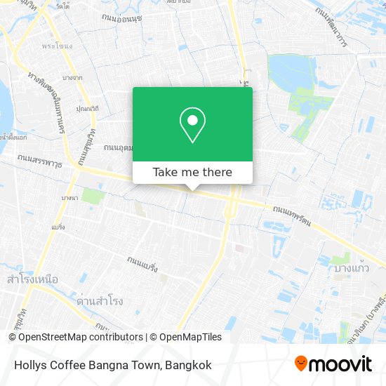 Hollys Coffee Bangna Town map