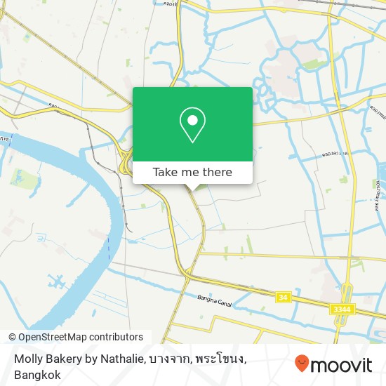 Molly Bakery by Nathalie, บางจาก, พระโขนง map