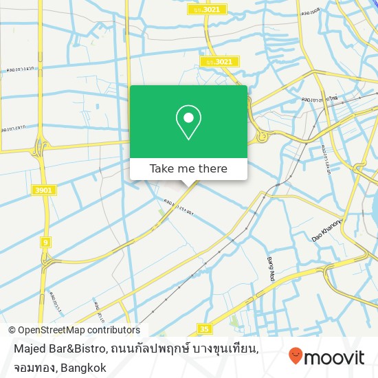 Majed Bar&Bistro, ถนนกัลปพฤกษ์ บางขุนเทียน, จอมทอง map