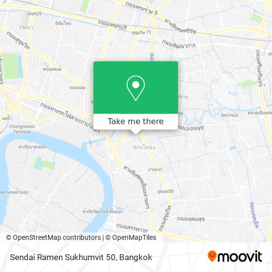 Sendai Ramen Sukhumvit 50 map