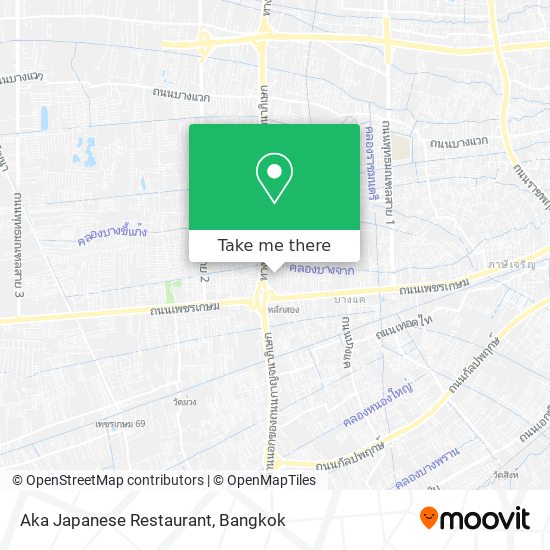 Aka Japanese Restaurant map