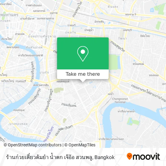 ร้านก๋วยเตี๋ยวต้มยำ น้ำตก เจ๊อ้อ สวนพลู map